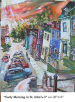 Early Morning in St. John's-3, Oil on Canvas